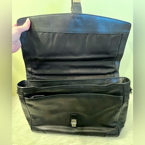 Coach Lexington Black Leather Briefcase - Picture 8 of 13